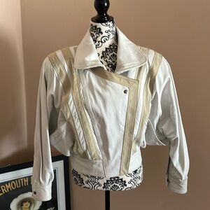 Vintage Micheal Jackson Style Leather Jacket Woman’s Size M